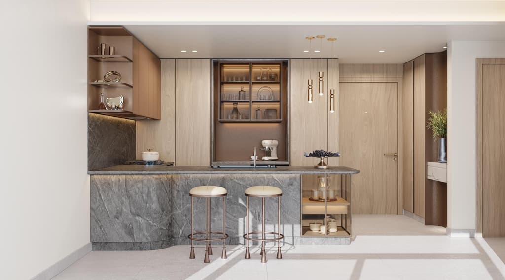 Photo espace cuisine du projet Mercer House by Ellington - Promoteur Ellington Properties - PGM Real Estate Dubaï - pgmrealestatedubai.com