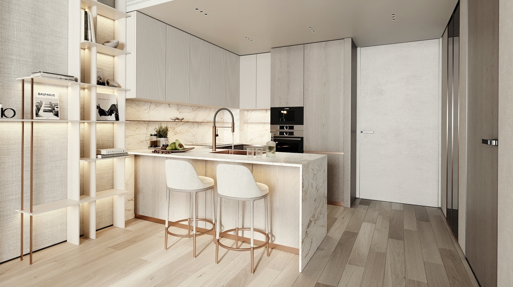 Photo espace de vie du projet Cove Edition II by Imtiaz - Promoteur Imtiaz Developments - PGM Real Estate Dubaï - pgmrealestatedubai.com