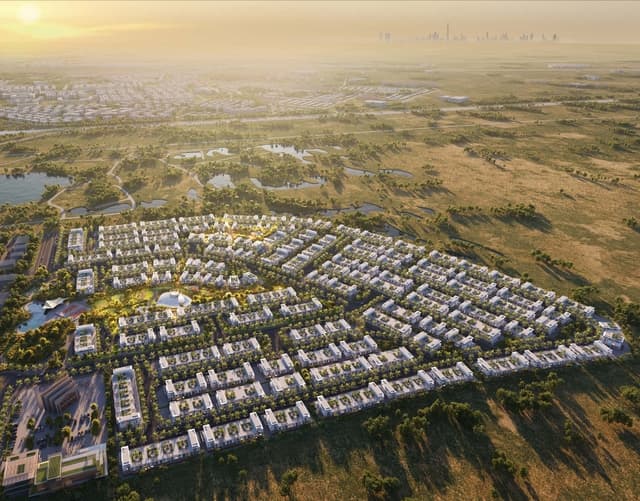 Photo extérieur du projet Damac Suncity - Promoteur Damac - PGM Real Estate Dubaï - pgmrealestatedubai.com