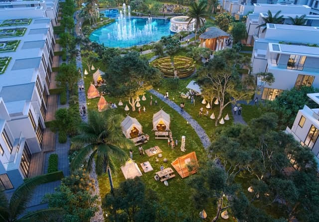 Photo extérieur du projet Damac Suncity - Promoteur Damac - PGM Real Estate Dubaï - pgmrealestatedubai.com