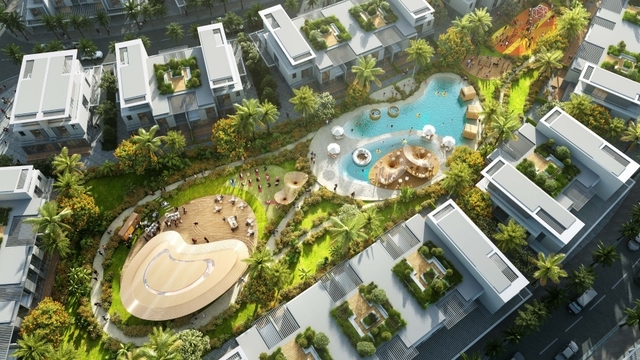 Photo extérieur du projet Damac Suncity - Promoteur Damac - PGM Real Estate Dubaï - pgmrealestatedubai.com
