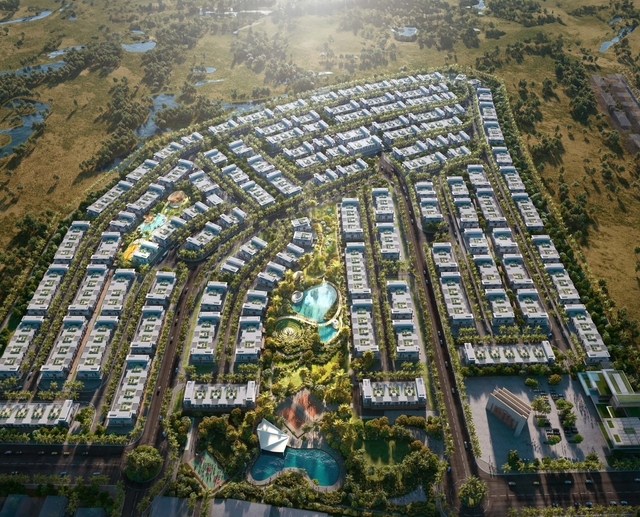 Photo extérieur du projet Damac Suncity - Promoteur Damac - PGM Real Estate Dubaï - pgmrealestatedubai.com