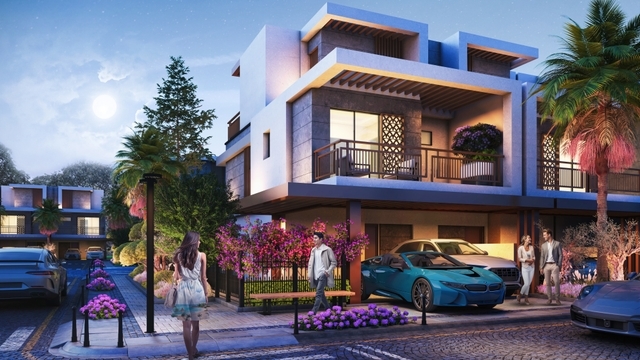 Photo extérieur du projet Violet Damac Hills 2 - Promoteur Damac - PGM Real Estate Dubaï - pgmrealestatedubai.com