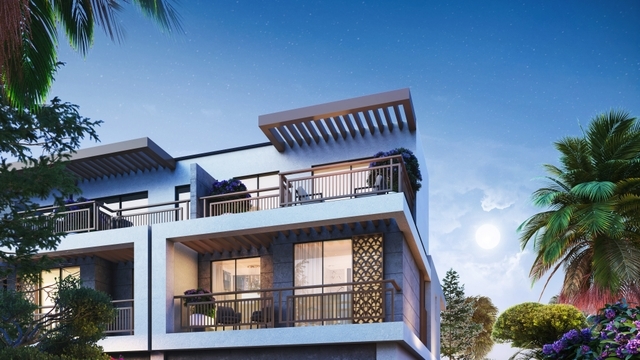 Photo extérieur du projet Violet Damac Hills 2 - Promoteur Damac - PGM Real Estate Dubaï - pgmrealestatedubai.com
