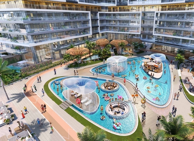 Photo piscine du projet Shoreline by Damac - Promoteur Damac - PGM Real Estate Dubaï - pgmrealestatedubai.com