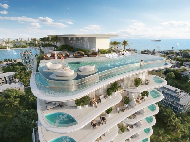 Photo piscine rooftop du projet Beach Walk III by Imtiaz - Promoteur Imtiaz Developments - PGM Real Estate Dubaï - pgmrealestatedubai.com