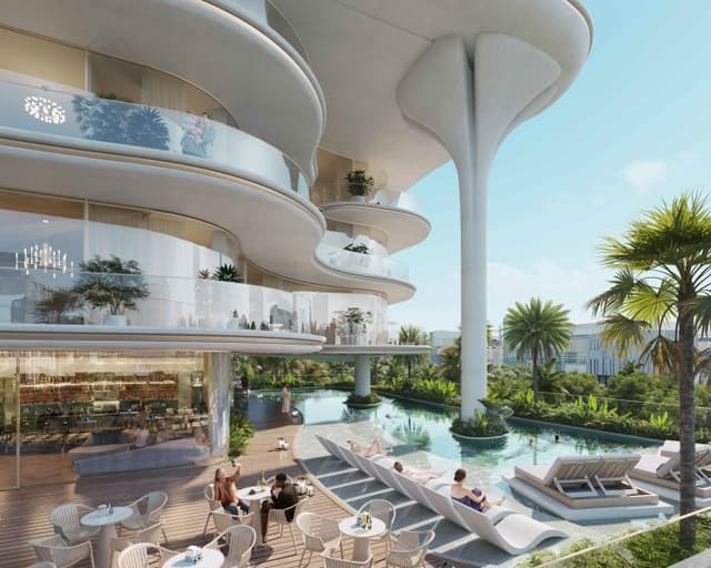 Photo piscine du projet Beach Walk III by Imtiaz - Promoteur Imtiaz Developments - PGM Real Estate Dubaï - pgmrealestatedubai.com