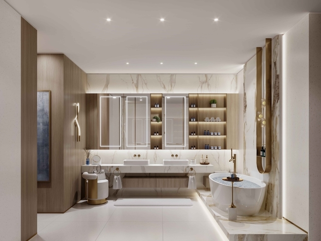 Photo salle de bain du projet Beach Walk III by Imtiaz - Promoteur Imtiaz Developments - PGM Real Estate Dubaï - pgmrealestatedubai.com