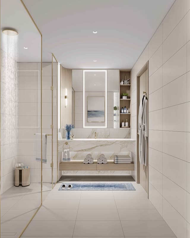Photo salle de bain du projet Beach Walk III by Imtiaz - Promoteur Imtiaz Developments - PGM Real Estate Dubaï - pgmrealestatedubai.com