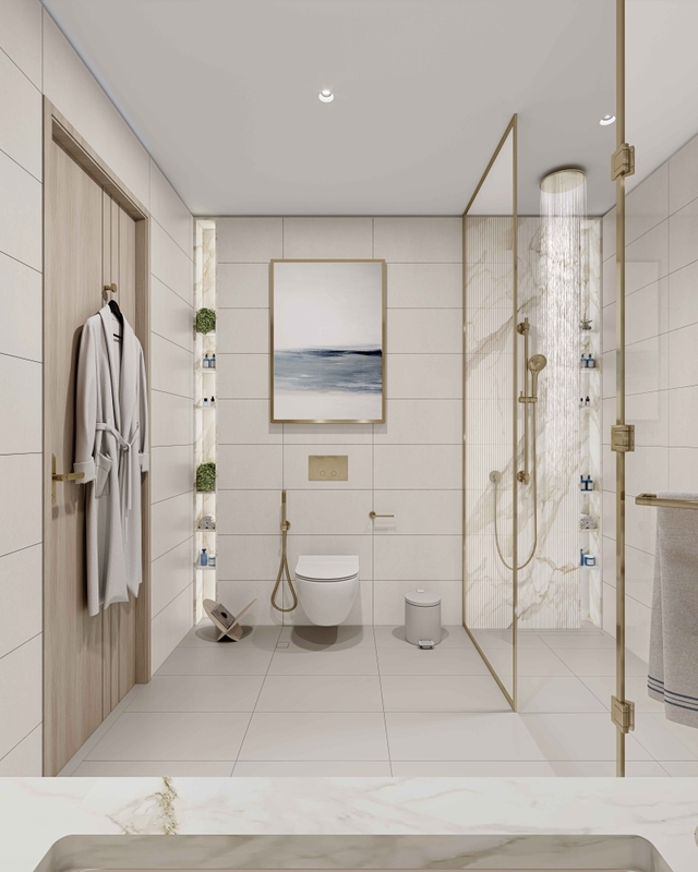 Photo salle de bain du projet Beach Walk III by Imtiaz - Promoteur Imtiaz Developments - PGM Real Estate Dubaï - pgmrealestatedubai.com