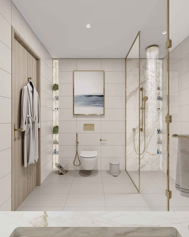 Photo salle de bain du projet Beach Walk III by Imtiaz - Promoteur Imtiaz Developments - PGM Real Estate Dubaï - pgmrealestatedubai.com