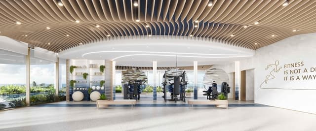 Photo salle de sport du projet Beach Walk III by Imtiaz - Promoteur Imtiaz Developments - PGM Real Estate Dubaï - pgmrealestatedubai.com