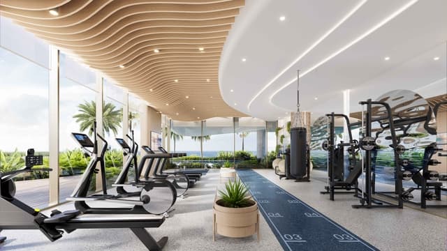 Photo salle de sport du projet Beach Walk III by Imtiaz - Promoteur Imtiaz Developments - PGM Real Estate Dubaï - pgmrealestatedubai.com