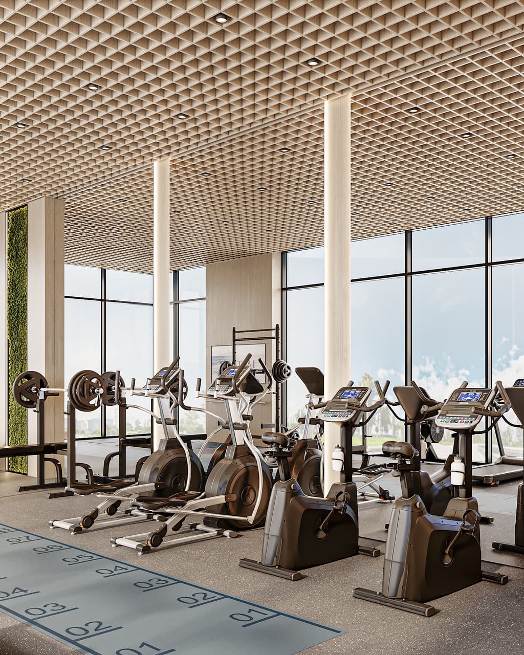 Photo salle de sport du projet Cove Edition II by Imtiaz - Promoteur Imtiaz Developments - PGM Real Estate Dubaï - pgmrealestatedubai.com