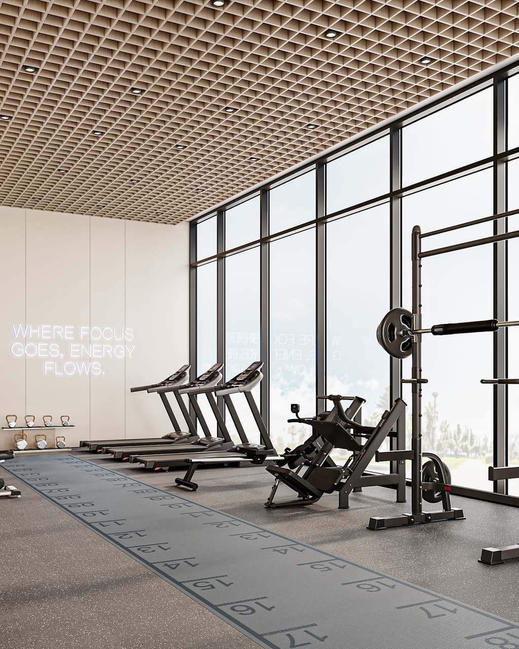Photo salle de sport du projet Cove Edition II by Imtiaz - Promoteur Imtiaz Developments - PGM Real Estate Dubaï - pgmrealestatedubai.com