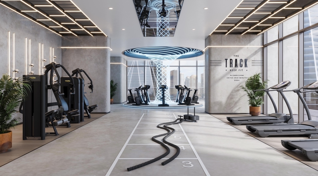 Photo salle de sport du projet Mercer House by Ellington - Promoteur Ellington Properties - PGM Real Estate Dubaï - pgmrealestatedubai.com