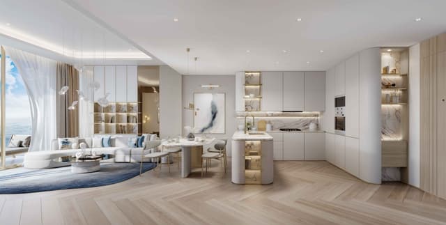 Photo salon du projet Beach Walk III by Imtiaz - Promoteur Imtiaz Developments - PGM Real Estate Dubaï - pgmrealestatedubai.com