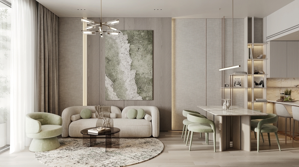 Photo salon du projet Cove Edition II by Imtiaz - Promoteur Imtiaz Developments - PGM Real Estate Dubaï - pgmrealestatedubai.com