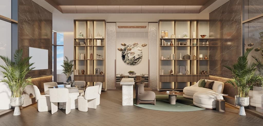 Photo salon du projet Mercer House by Ellington - Promoteur Ellington Properties - PGM Real Estate Dubaï - pgmrealestatedubai.com