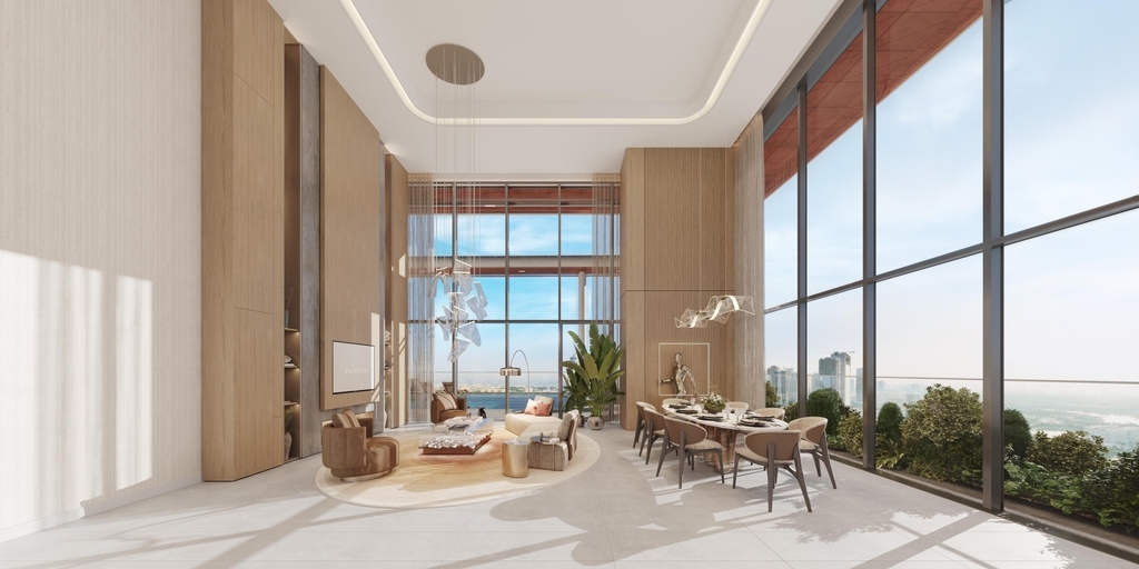 Photo salon du projet Mercer House by Ellington - Promoteur Ellington Properties - PGM Real Estate Dubaï - pgmrealestatedubai.com