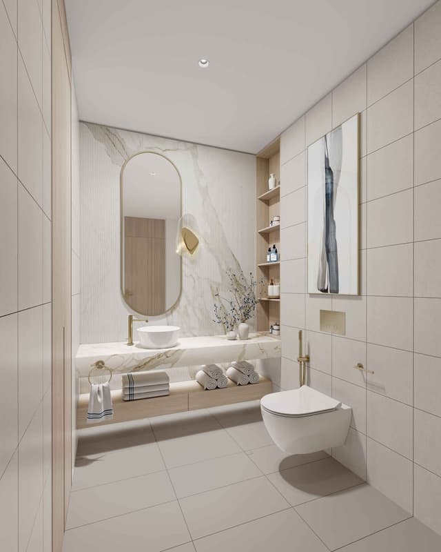 Photo toilettes du projet Beach Walk III by Imtiaz - Promoteur Imtiaz Developments - PGM Real Estate Dubaï - pgmrealestatedubai.com
